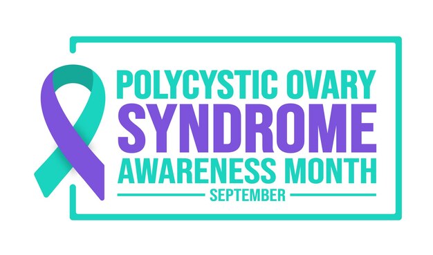 September is Polycystic Ovary Syndrome Awareness Month background template Holiday concept