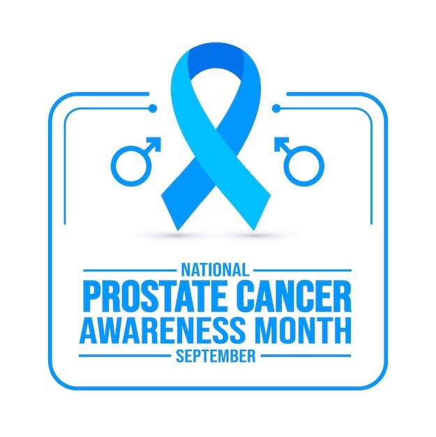 September is Prostate Cancer Awareness Month achtergrond sjabloon Holiday concept achtergrond