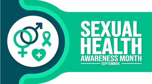 September is Sexual Health Awareness Month background template Holiday concept background banner