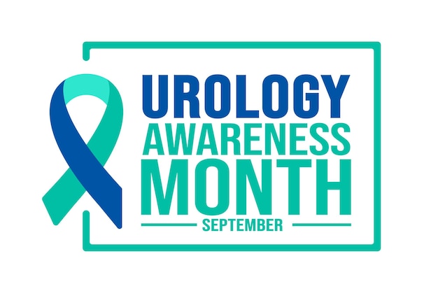 Vector september is urology awareness month background template holiday concept background banner