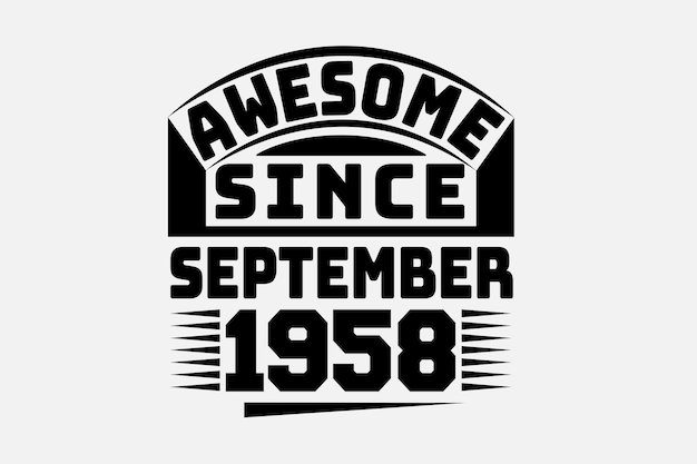 Vector september svg ontwerp