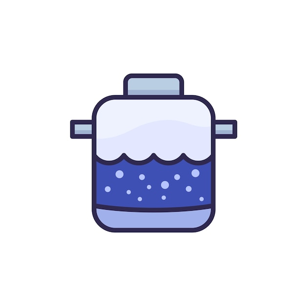 Septic tank icon with outline