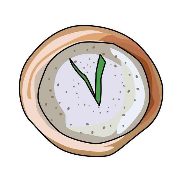 Vector serabi or pancake from indonesian vector illustration