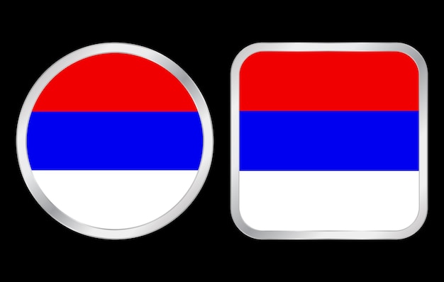 Vector serbia flag icon