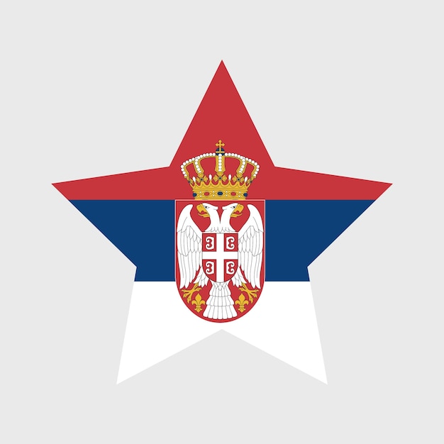 Serbia flag vector icons set of illustrations