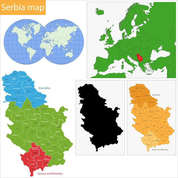 Serbia map