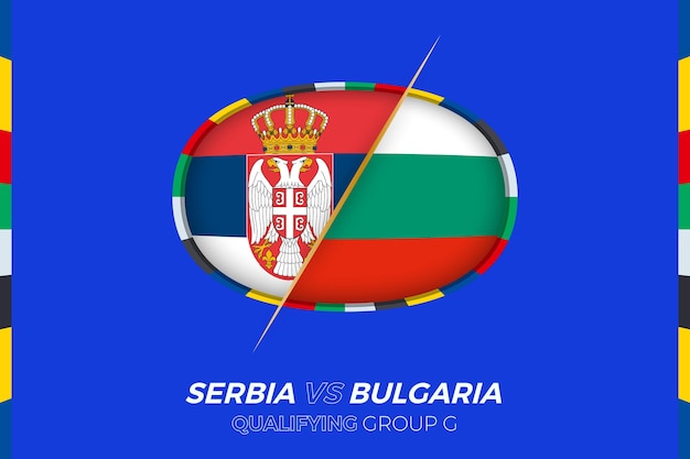 Serbia vs bulgaria icon for european football tournament qualification group g