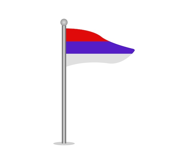 ベクトル セルビアの旗
