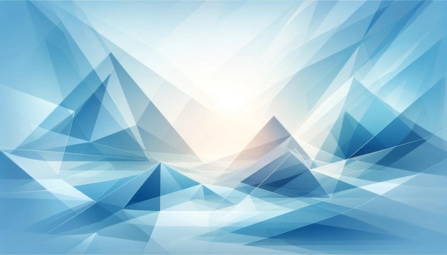 Serene Blue Triangle Gradient Clear Sky Aesthetic