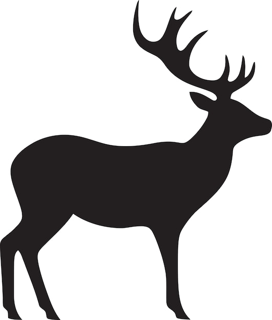 Idee per il logo di serene deer per una rappresentazione del marchio tranquilla