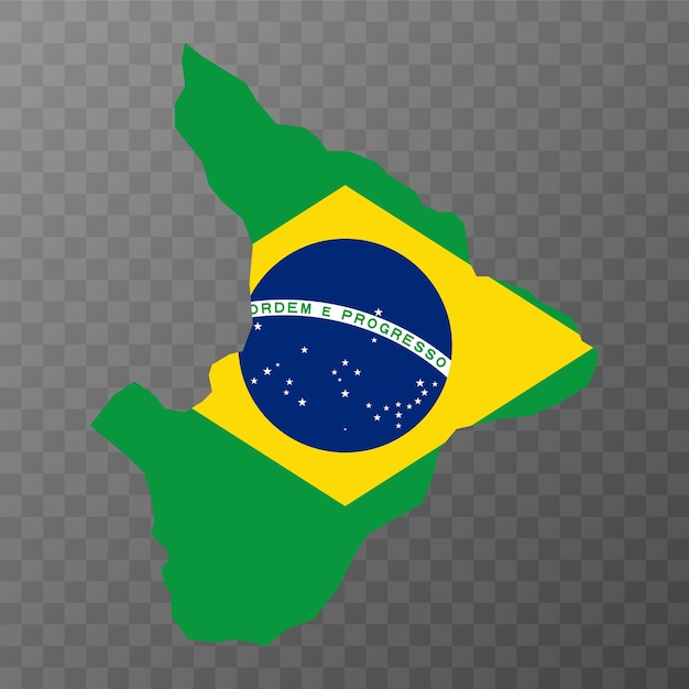 Sergipe Map state of Brazil Vector Illustration