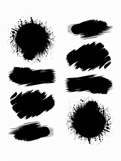 a series of black circles with a black marker on it