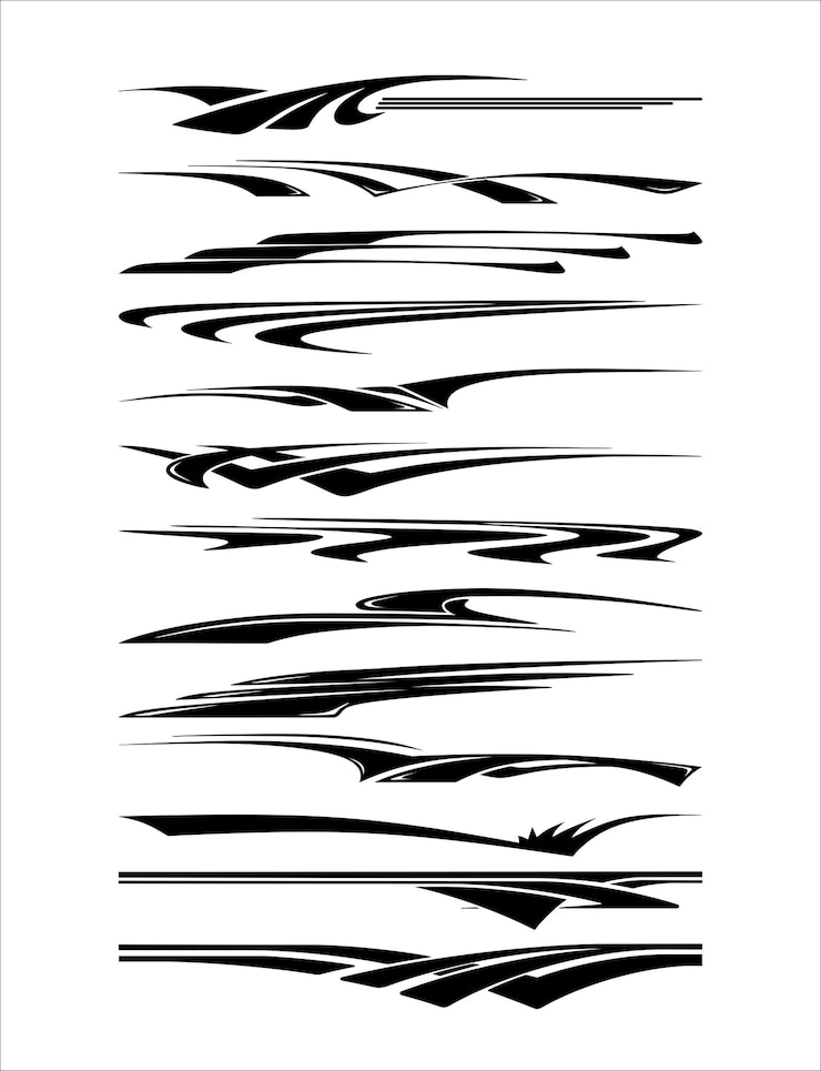 Vector 黒と白の線で下に文字が書かれています