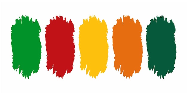 a series of colors with a yellow and orange background