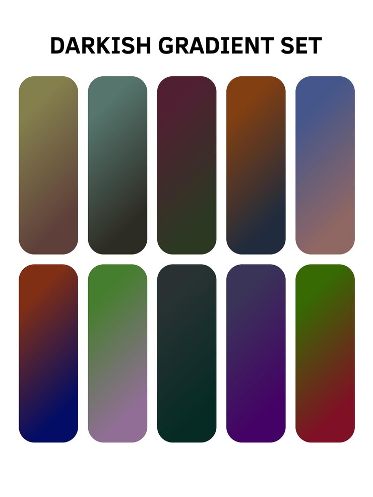 Vector a series of four different colored squares with different colors