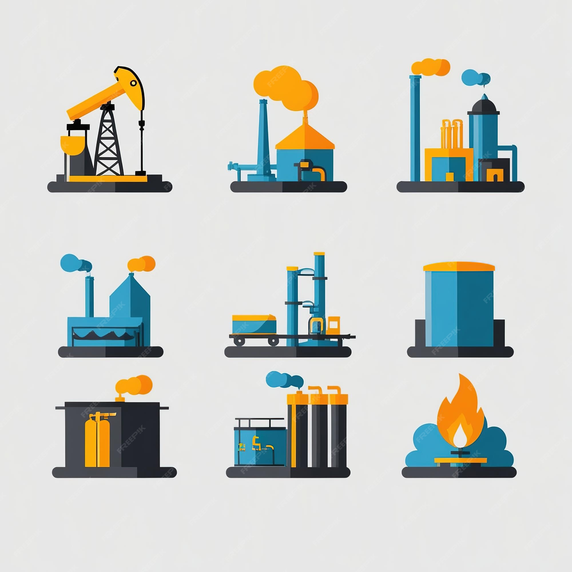 A series of images of industrial buildings and factories Circuit Diagram