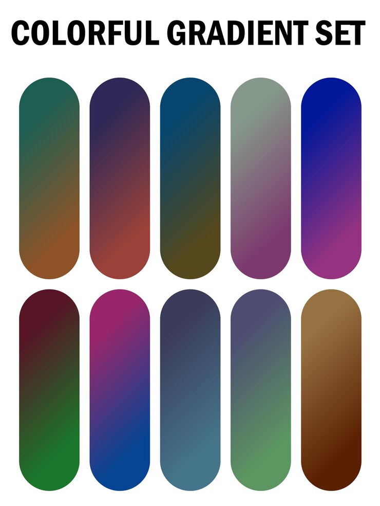 Vector a series of multicolored windows with different colors