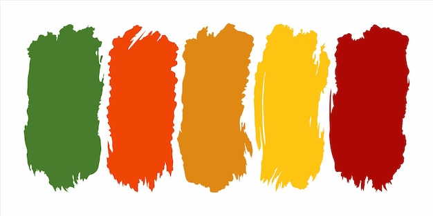 노란색 배경으로 된 오렌지색과 노란색 선의 시리즈