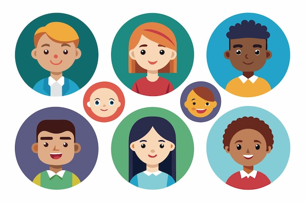 a series of people avatar with different faces and the words people