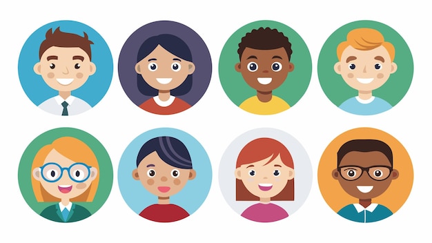 a series of people avatar with different faces and the words people