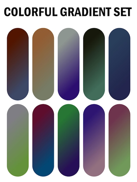 a series of pictures with different colors and patterns