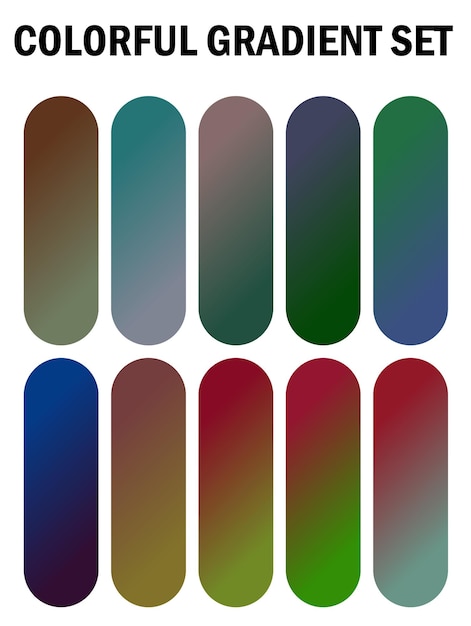 a series of pictures with different colors and patterns