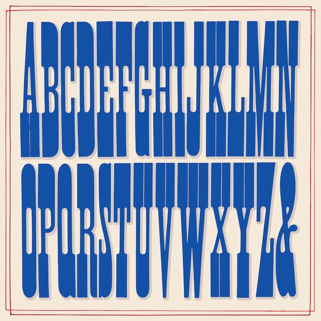 Serif hoog oud west vintage belettering type en alfabetten vector illustratie sjablonen graphics