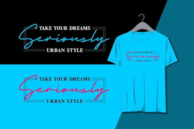 Seriously typography design for t shirt print