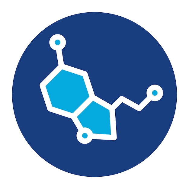 Vector serotonin icon vector image can be used for addiction