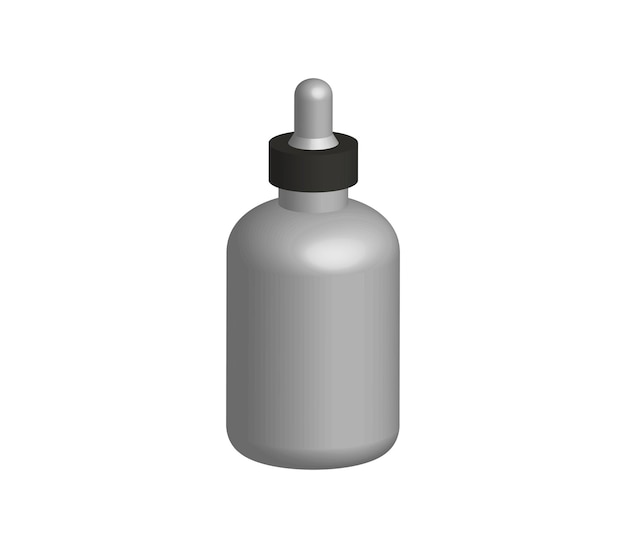 Vector serum bottle