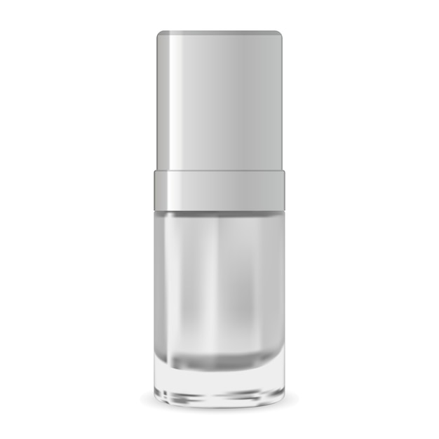 Vector serum cosmetic container. package design template