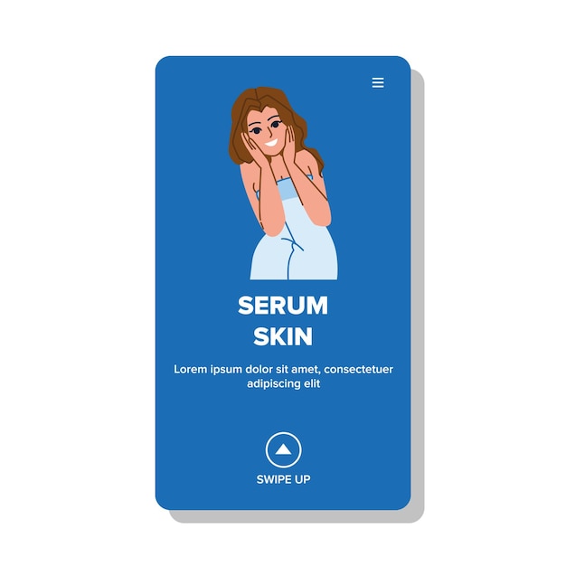 Serum skin vector