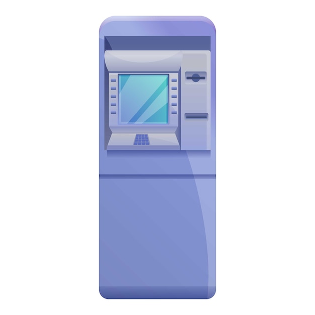 サーバー ATM マシン アイコン サーバー atm マシン ベクトル アイコンを白い背景に分離してウェブデザイン