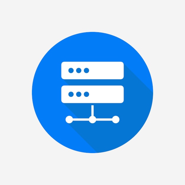 Server connections vector icon Computer network icon