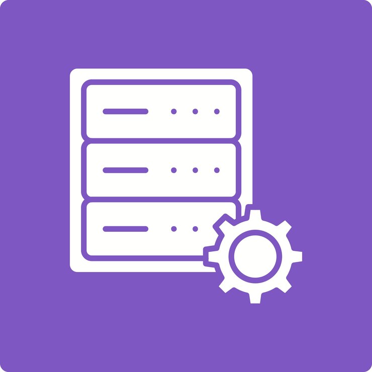 Vector server control icon