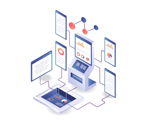 Vector server data analysis monitoring center