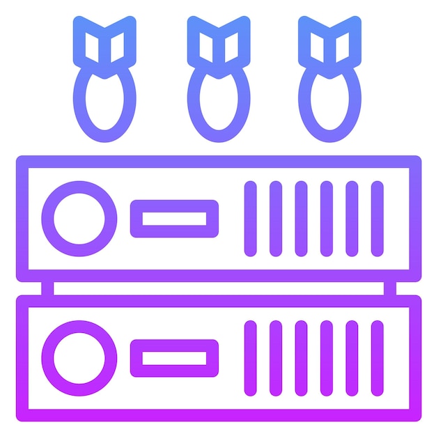 Вектор server ddos vector icon illustration of cyber security iconset