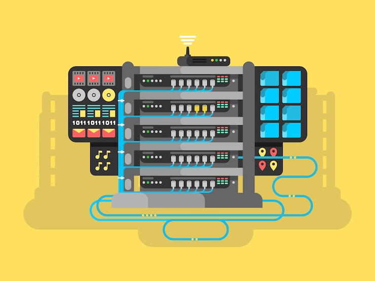Vector server design flat
