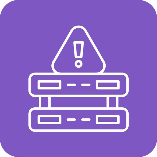 Server Down Icon vector afbeelding Kan worden gebruikt voor Cyber Security