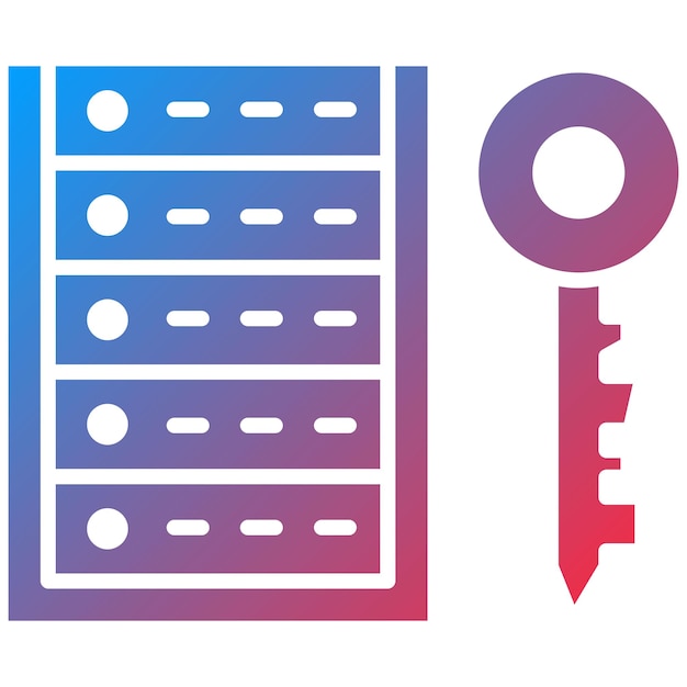 Server Encryption icoon vector afbeelding Kan worden gebruikt voor Web Hosting