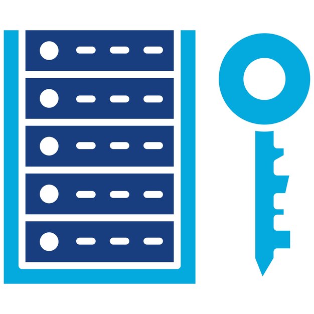 Server Encryption icoon vector afbeelding Kan worden gebruikt voor Web Hosting