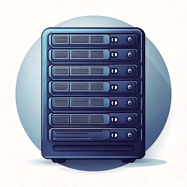 Server Icon Database Icon Cloud Server Hosting Icon Server Rack Data Center Netwerk Server We