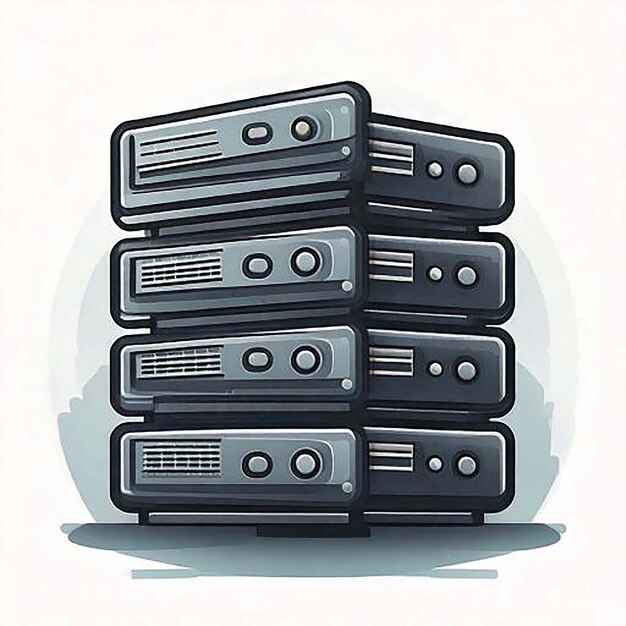 Server Icon Database Icon Cloud Server Hosting Icon Server Rack Data Center Netwerk Server We