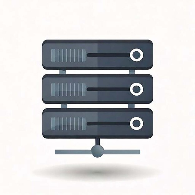 Server Icon Database Icon Cloud Server Hosting Icon Server Rack Data Center Netwerk Server We