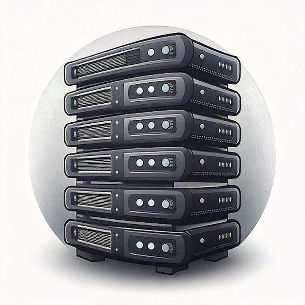 Server Icon Database Icon Cloud Server Hosting Icon Server Rack Data Center Netwerk Server We