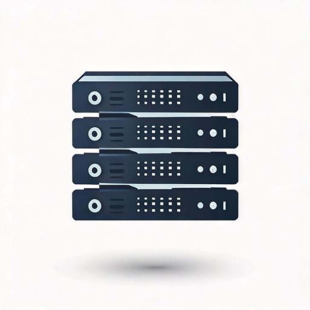 Server Icon Database Icon Cloud Server Hosting Icon Server Rack Data Center Netwerk Server We