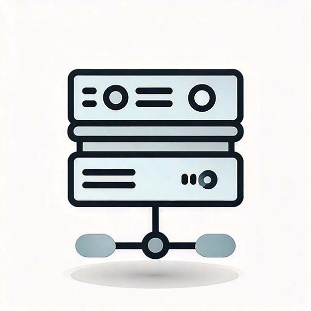 Server Icon Database Icon Cloud Server Hosting Icon Server Rack Data Center Netwerk Server We
