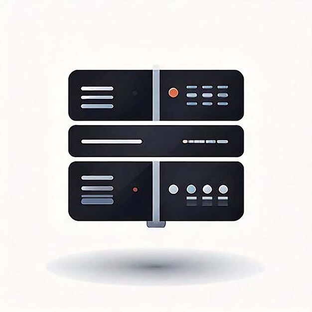 Server Icon Database Icon Cloud Server Hosting Icon Server Rack Data Center Netwerk Server We
