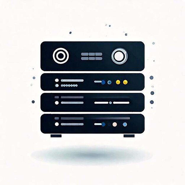 Server Icon Database Icon Cloud Server Hosting Icon Server Rack Data Center Netwerk Server We
