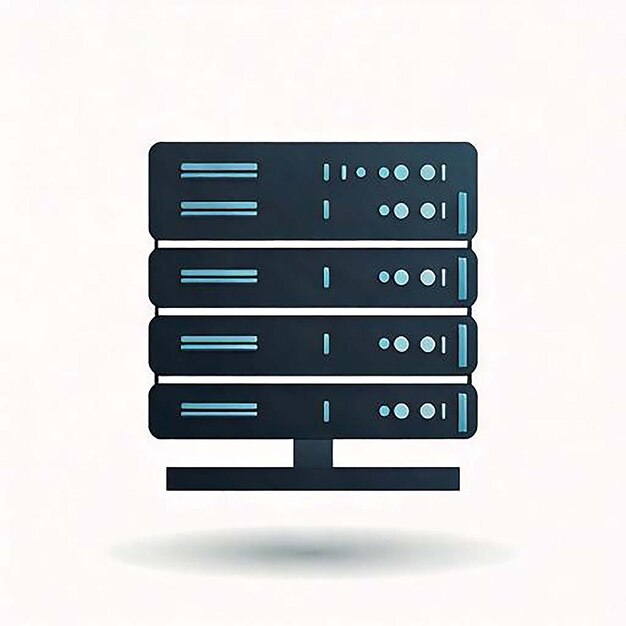Server Icon Database Icon Cloud Server Hosting Icon Server Rack Data Center Netwerk Server We
